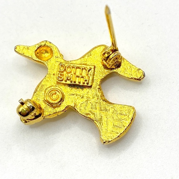 DOTTY SMITH Gold Tone Duck Pin Brooch - Picture 2 of 6